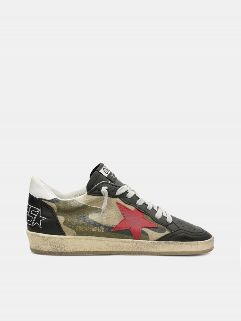 Ball Star sneakers with camouflage print