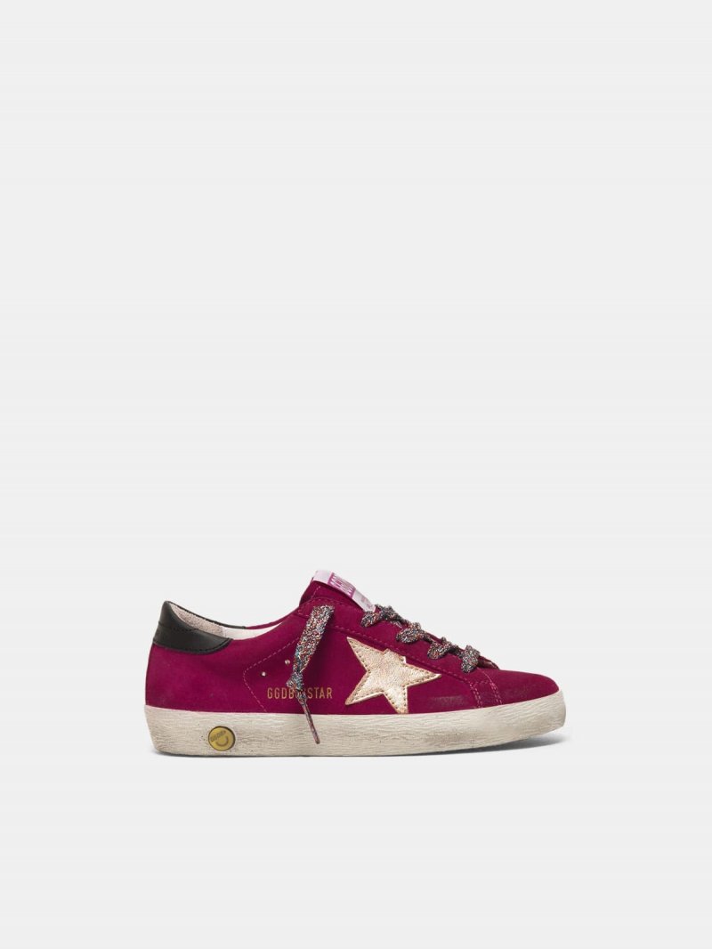 Super-Star sneakers in suede with laminated star