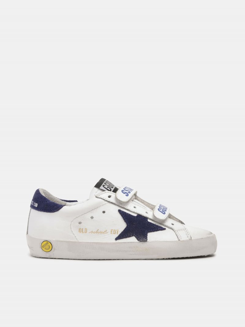 Old School sneakers with velcro fastening and navy star