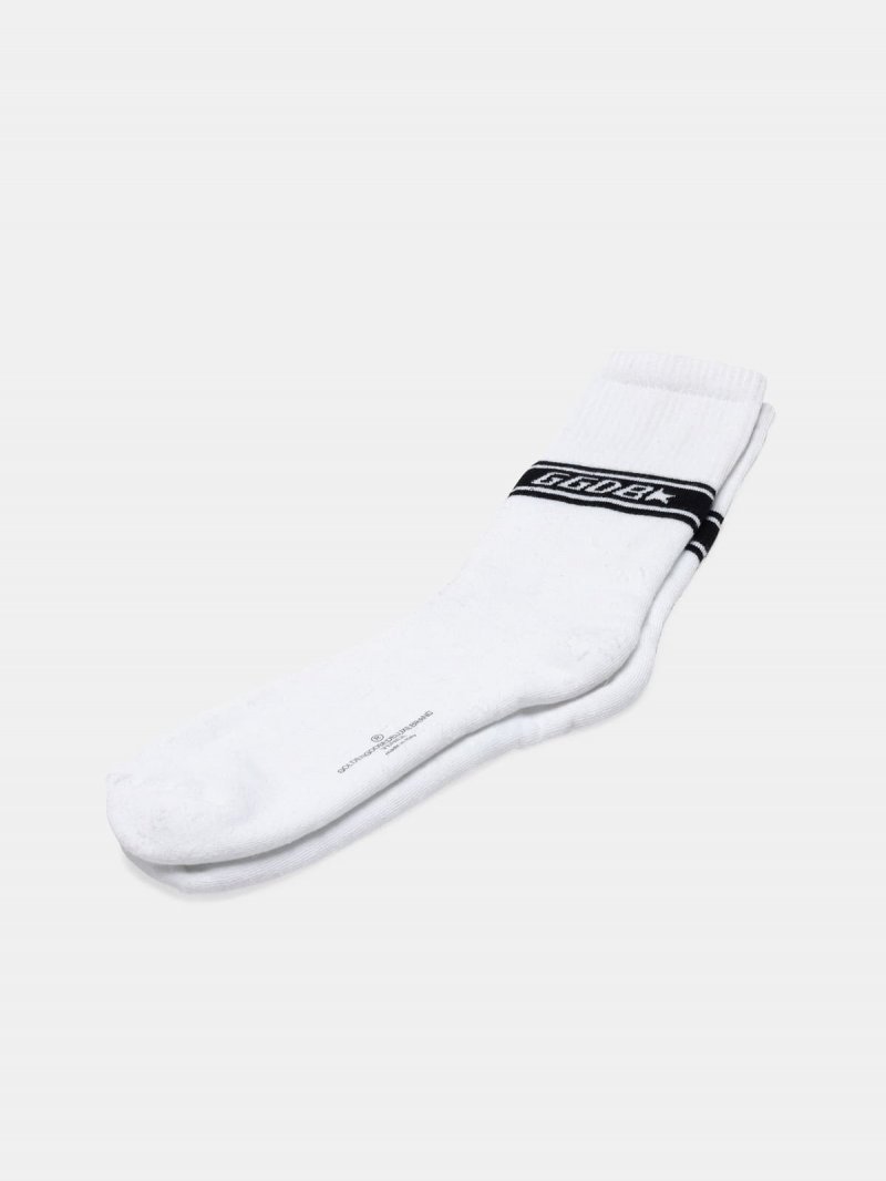 Short Hideki terry socks with jacquard logo