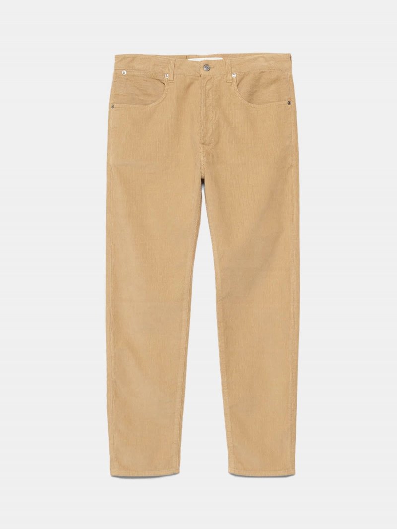 Up five pocket trousers in corduroy velvet with a relaxed fit