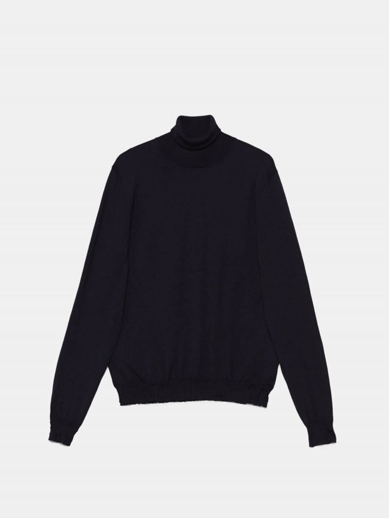Tomio turtleneck sweater in extrafine merino wool