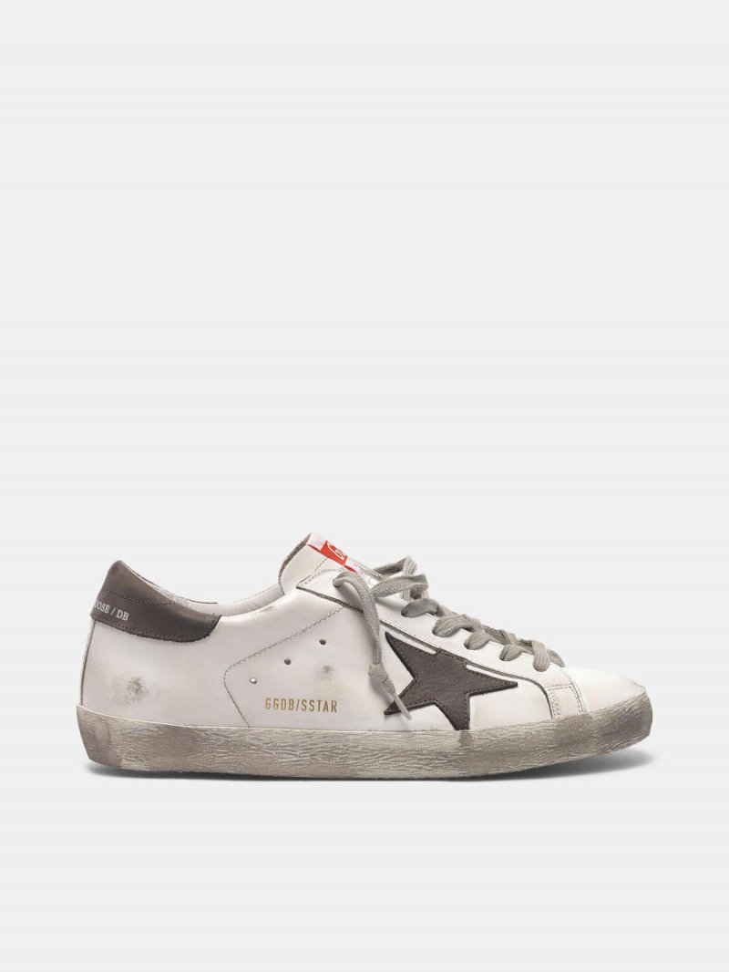 Super-Star sneakers in leather with star and heel tab in nubuck