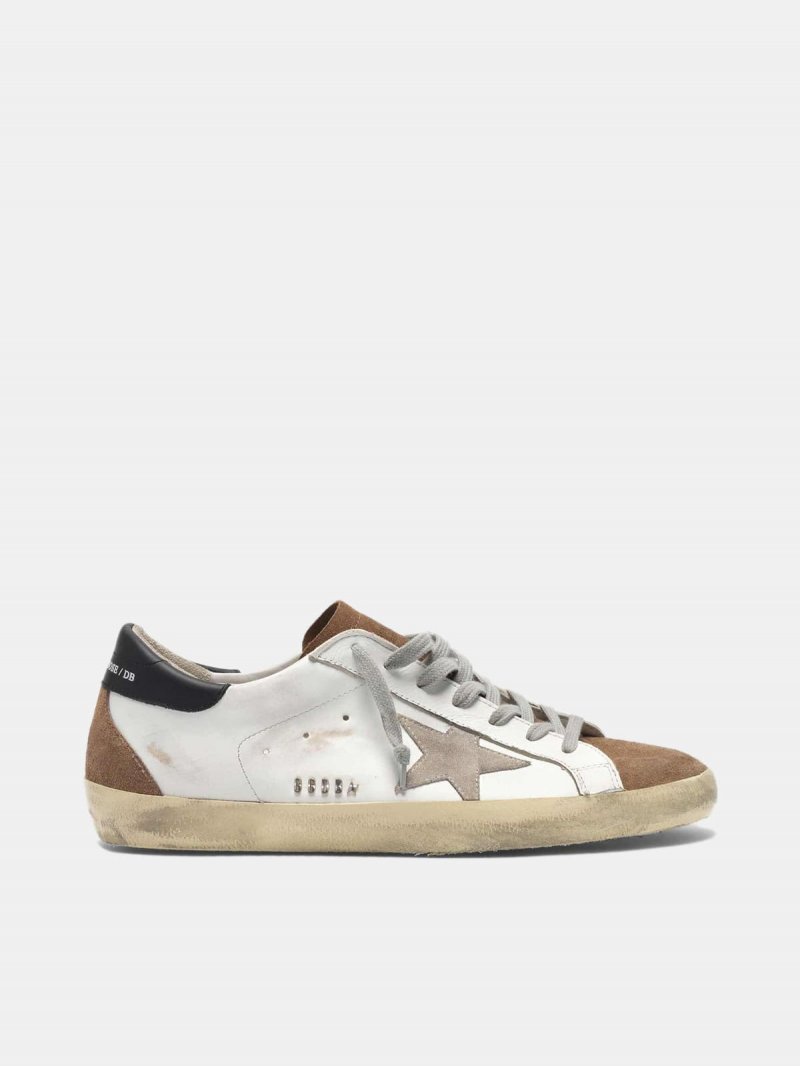 Super-Star sneakers in leather with suede insert