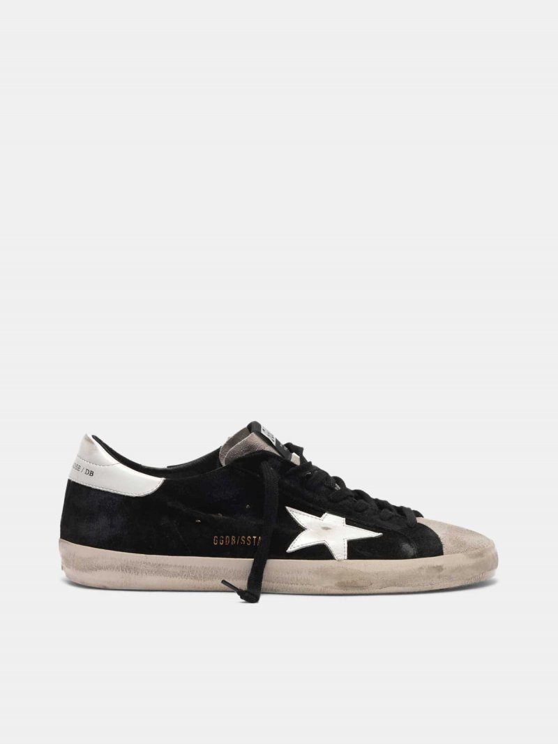 Super-Star sneakers in two colours of suede with contrast star