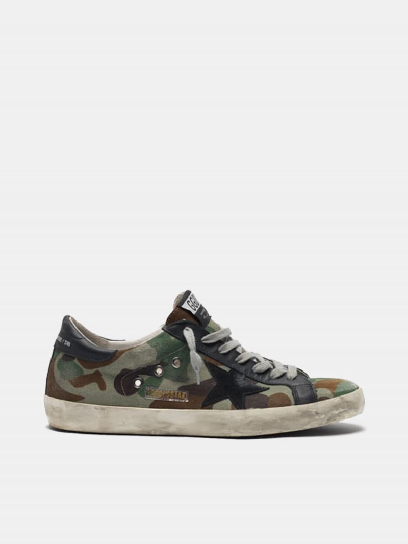 Super-Star sneakers with custom-made camouflage pattern