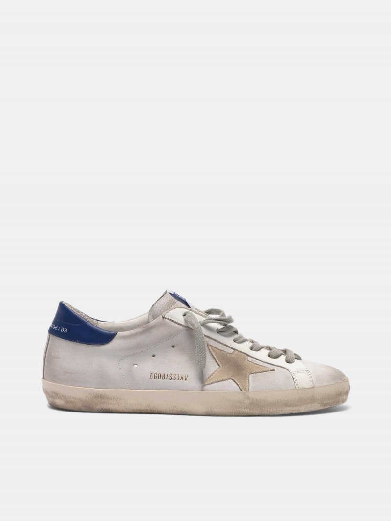 Super-Star sneakers in leather with star and heel tab in nubuck