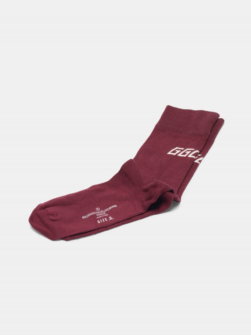 Yui cotton socks with contrasting logo