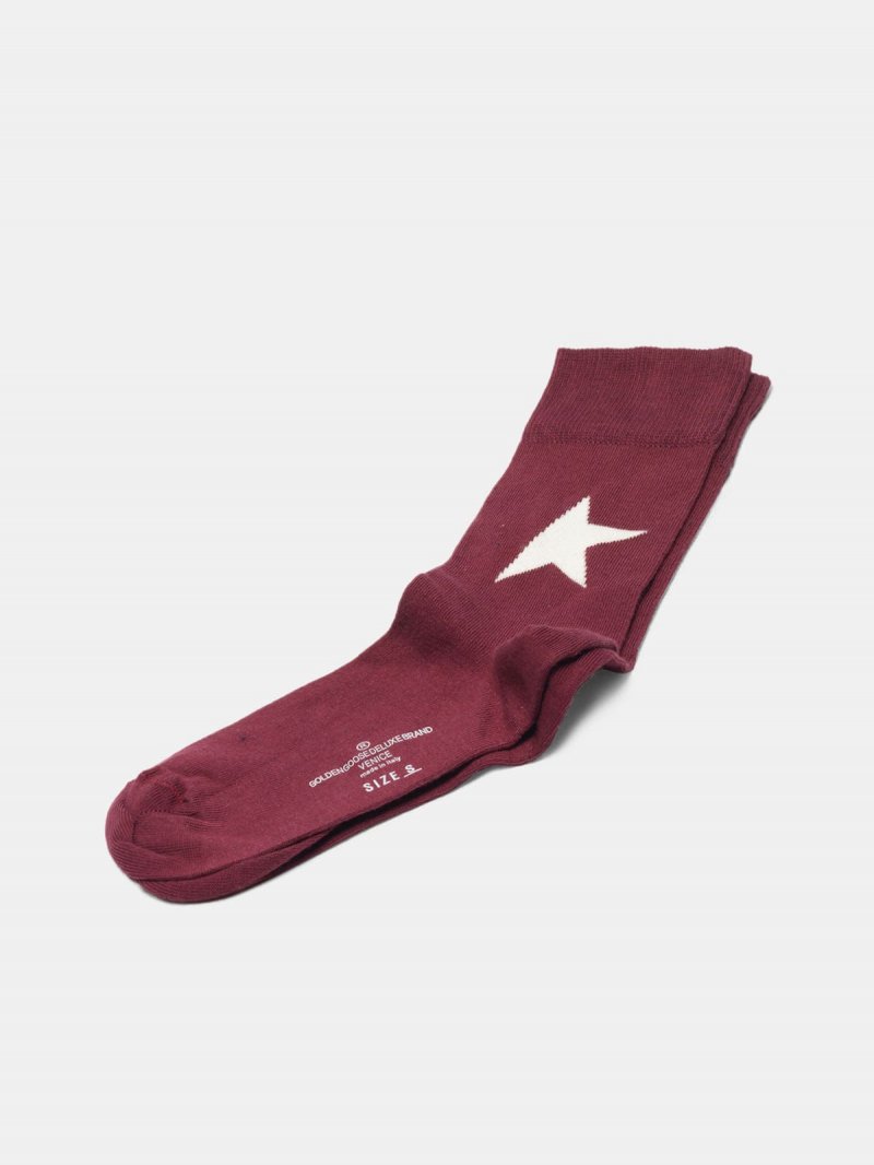 Yui cotton socks with contrasting logo