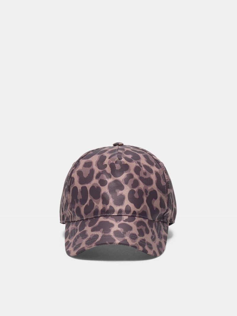 Panji nylon baseball cap with jaguar print