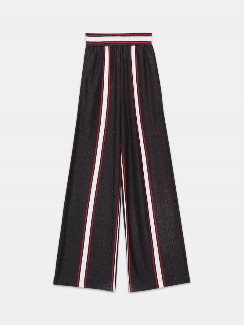 Sophie palazzo pants in jersey with stripes
