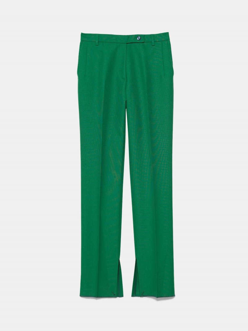 Venice trousers in a technical fabric with adjustable length