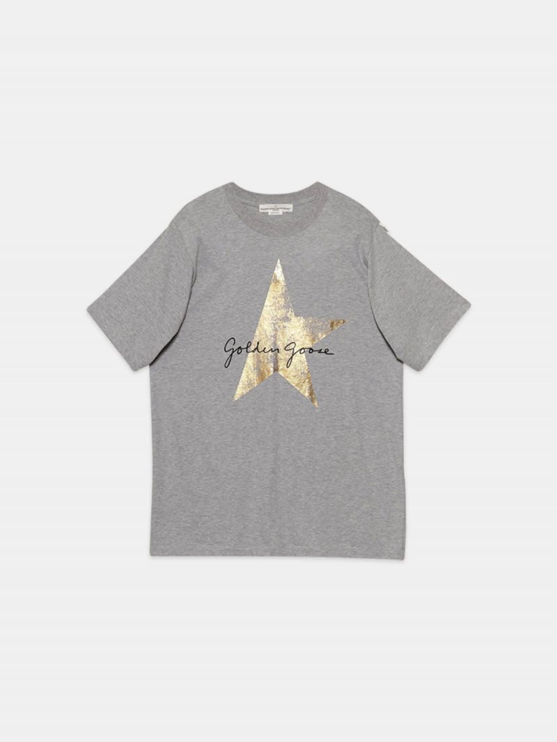 Grey Hoshi T-shirt with logo print