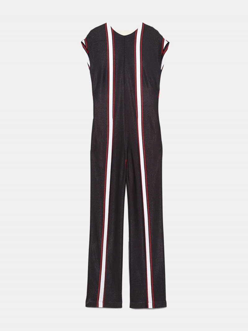 Narumi jumpsuit with contrasting vertical stripes