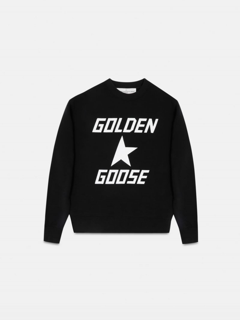 Black Higanbana sweatshirt with logo print