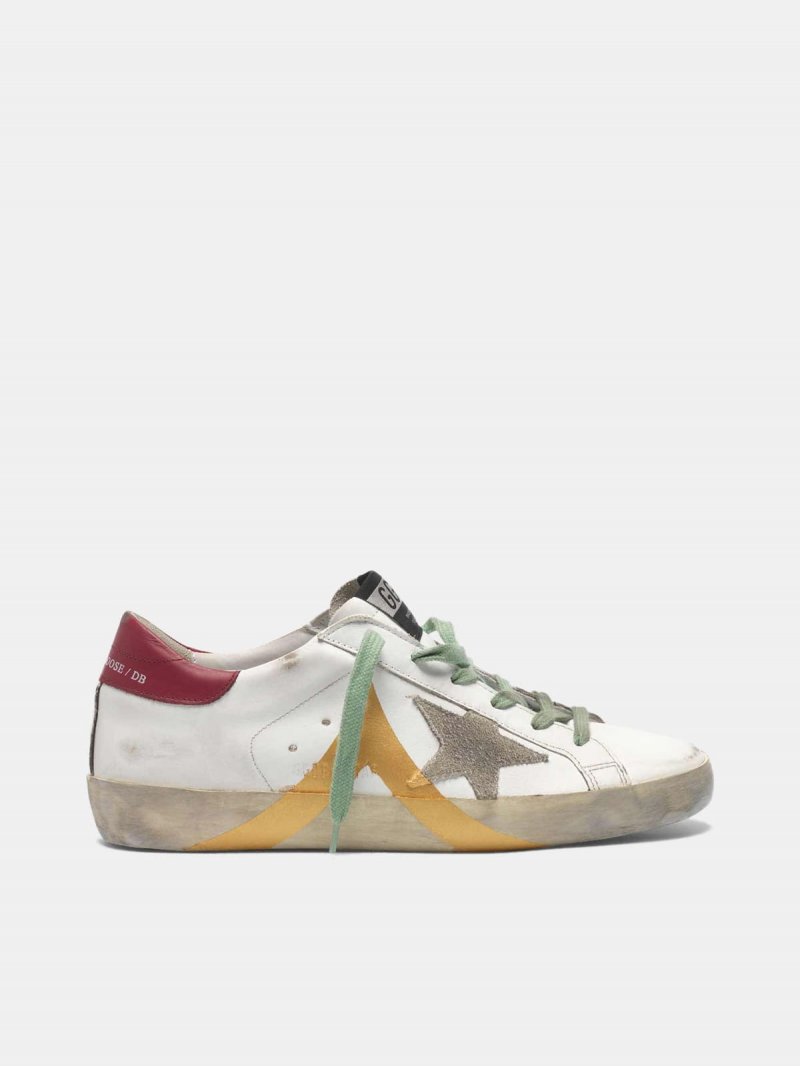 Super-Star sneakers in leather with gold-coloured detail