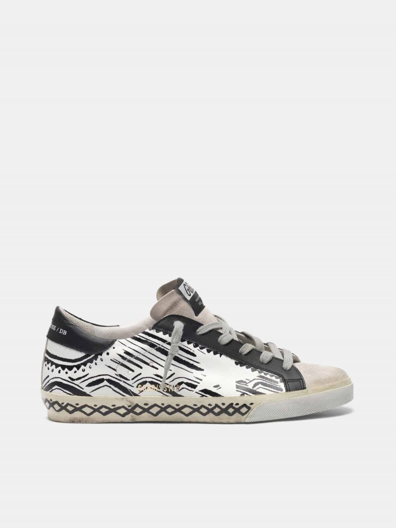 Super-Star sneakers with tattoo print