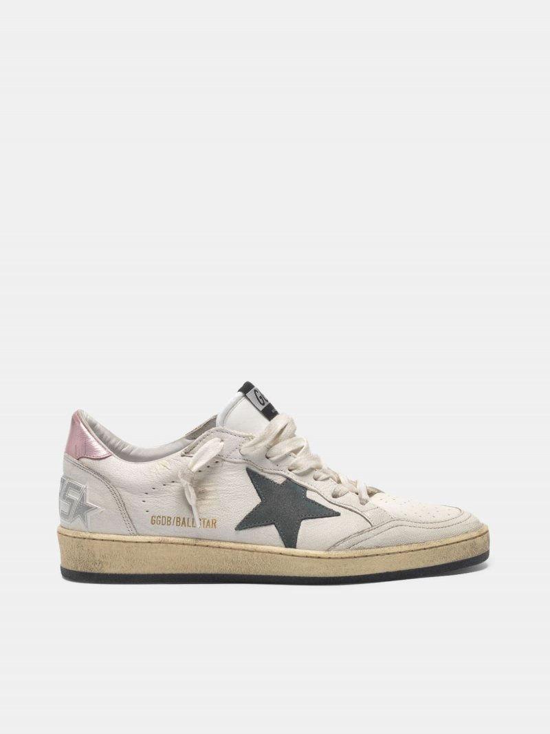 Ball Star sneakers with suede star and pink heel tab