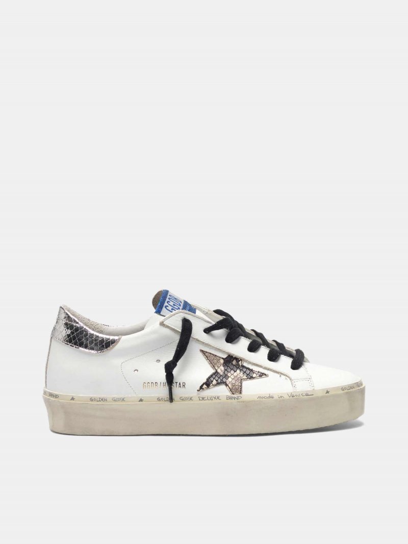 Hi Star sneakers with snake-print star and silver heel tab