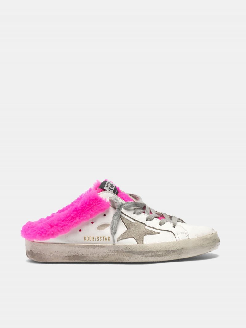 Super-Star sabot sneakers with shearling insert