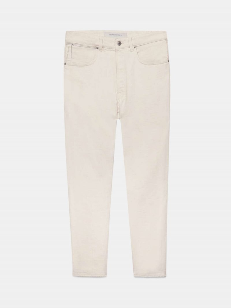 White UP jeans in cotton bull