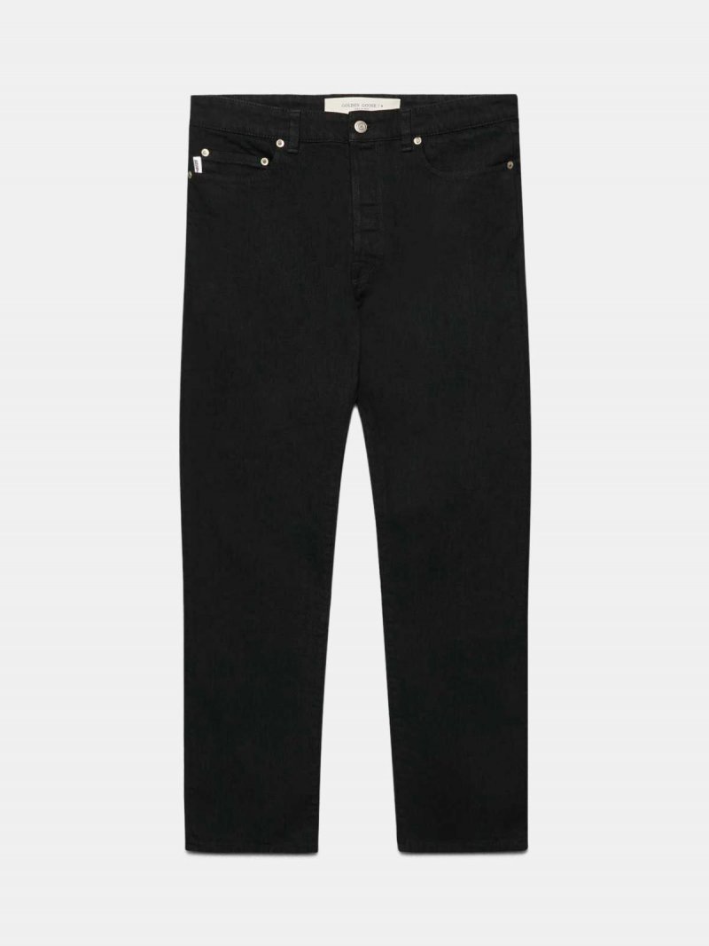 Lit slim fit jeans in stretch black cotton