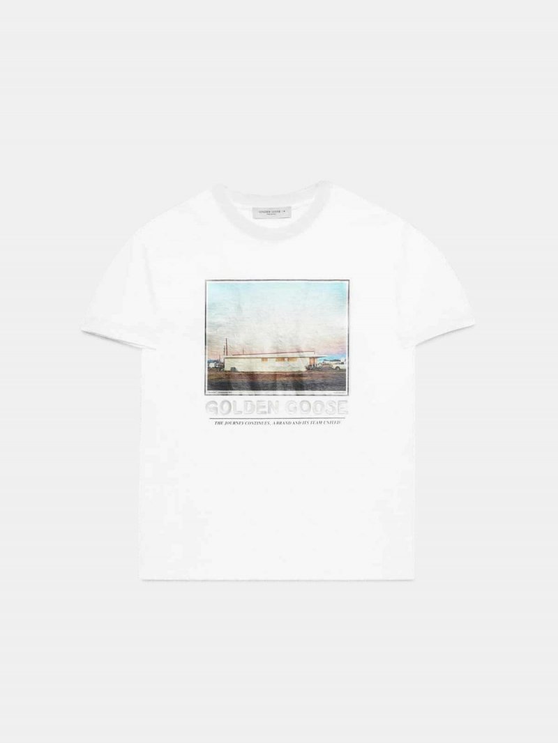 Parker T-shirt with motel photograph print