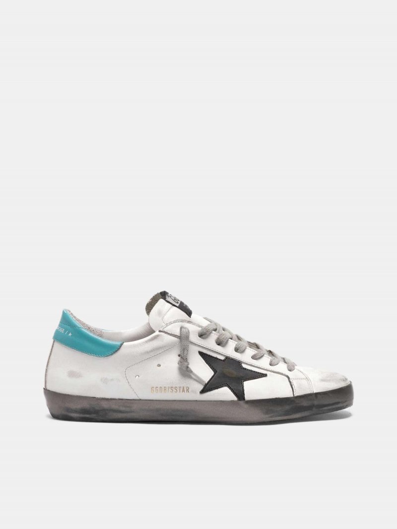 White Super-Star sneakers with silver foxing