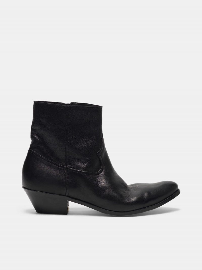 Younger ankle boots in black leather