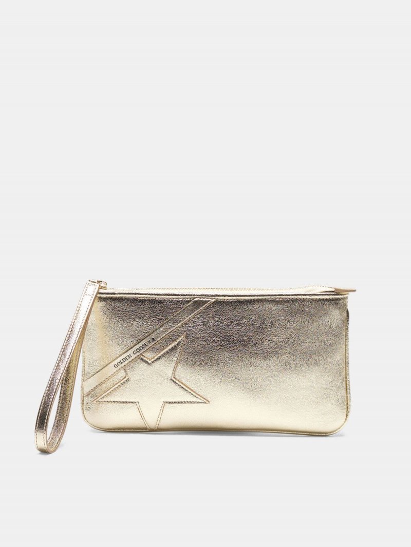 Silver Star Wrist clutch bag