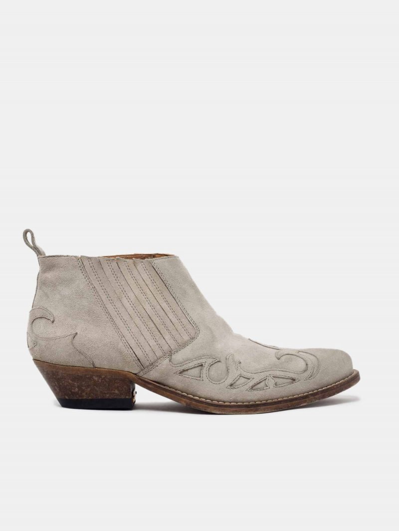 Santiago Low ankle boots in suede leather
