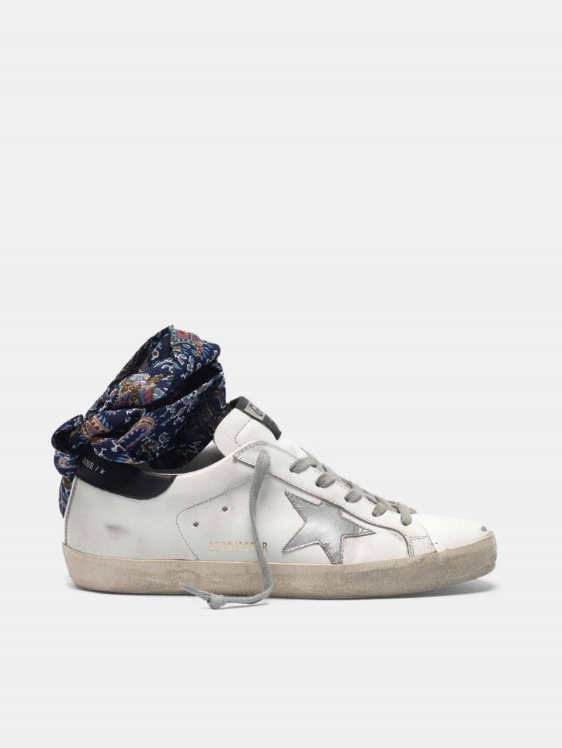 Super-Star sneakers with bandana insert on the ankle