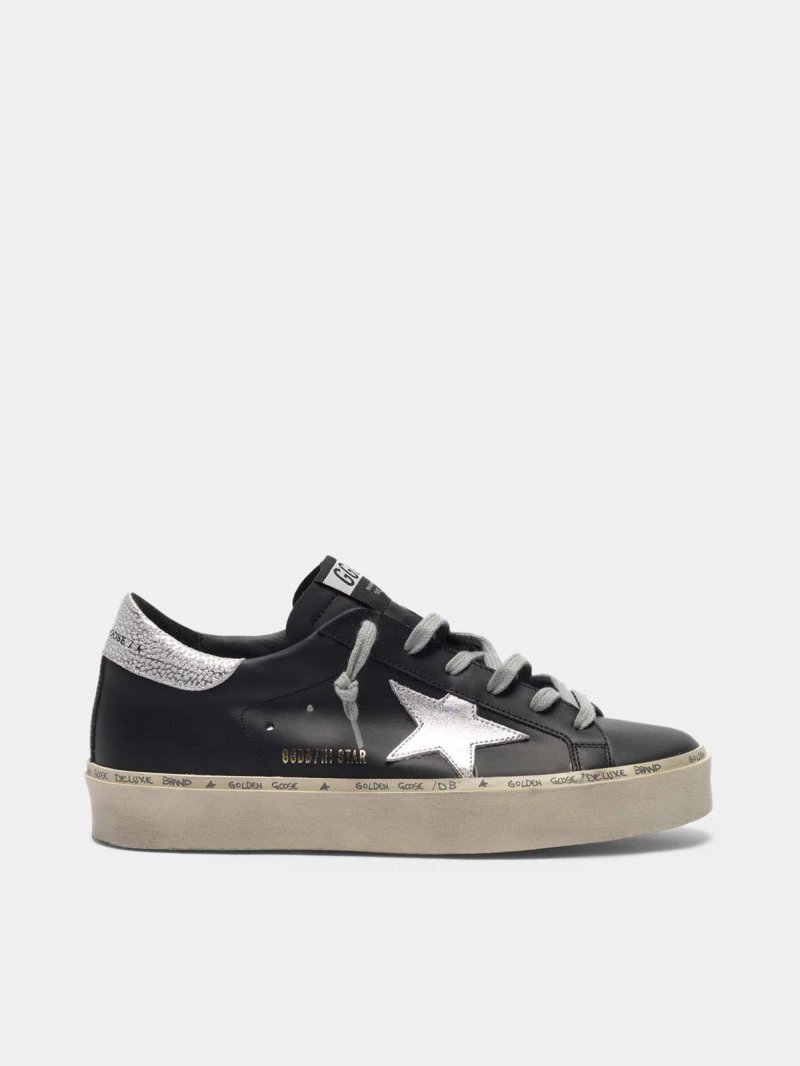 Black Hi Star sneakers with metallic star