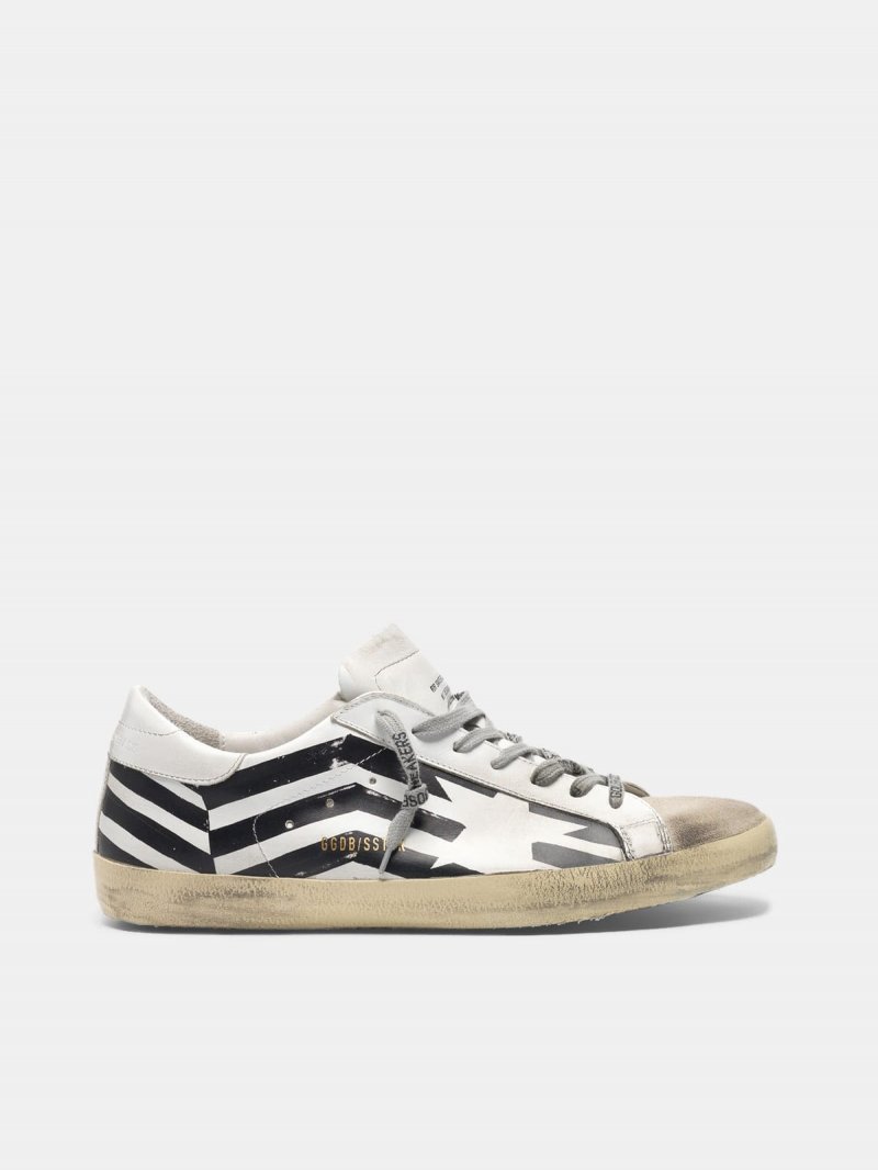 Super-Star sneakers with GGDB flag print