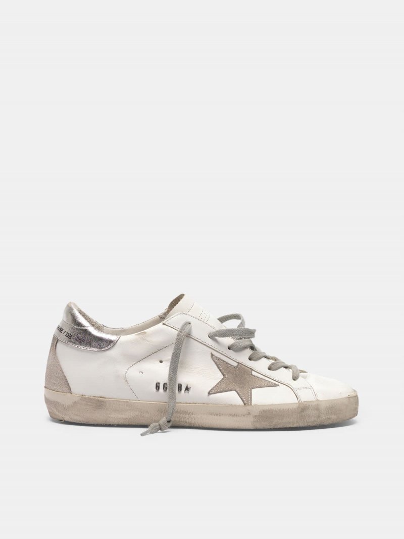 Super-Star sneakers with silver-coloured heel tab and metal stud lettering