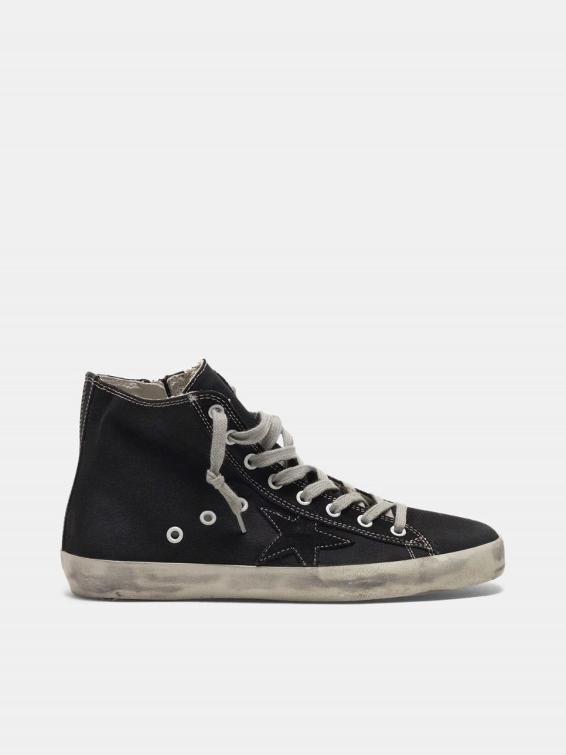 Francy sneakers with GGDB star with contrast top-stitching