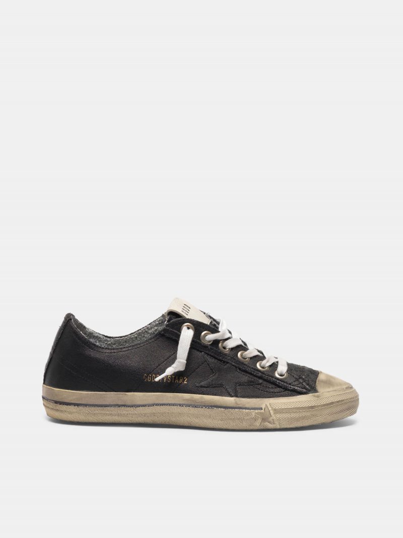 V-STAR sneakers in vintage-effect leather