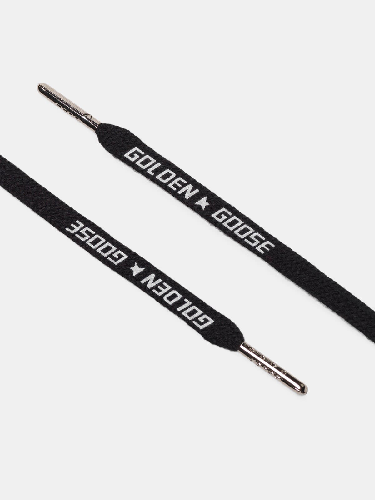 Cotton laces with logo print