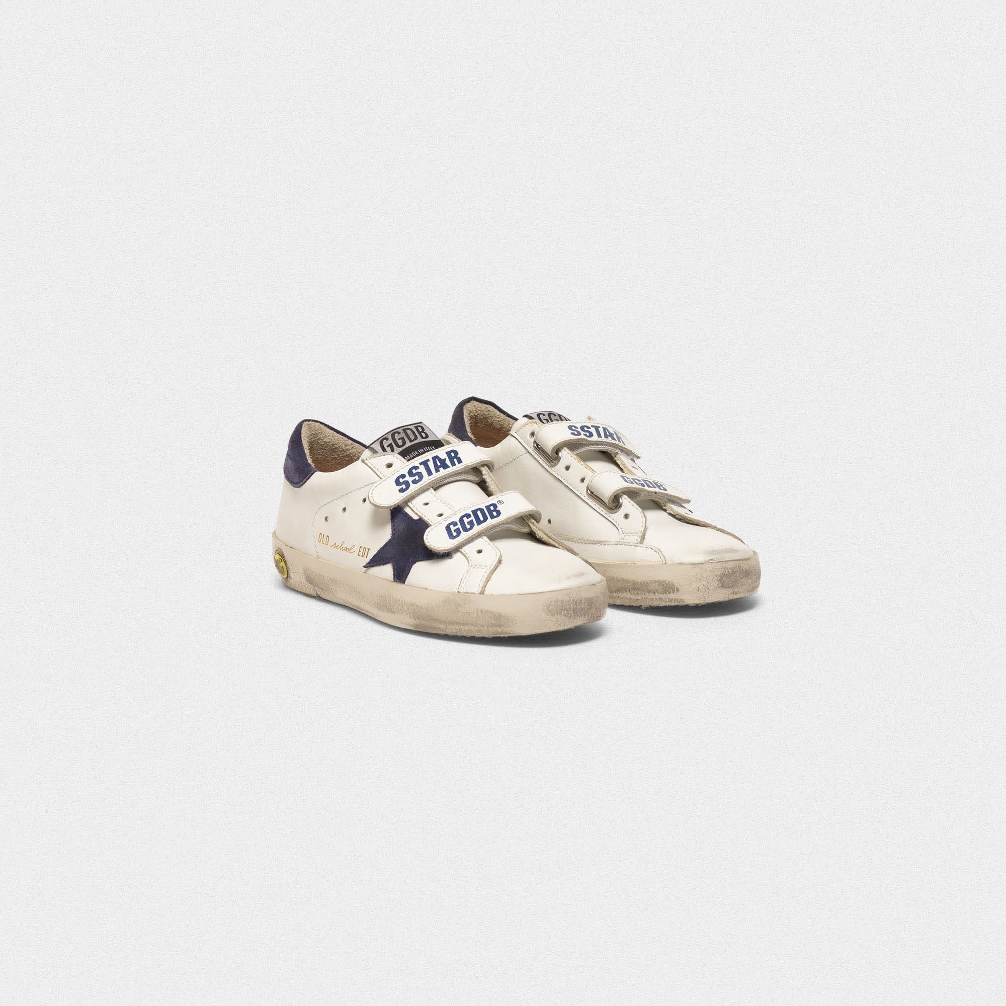 Old School sneakers in leather with suede star and heel tab
