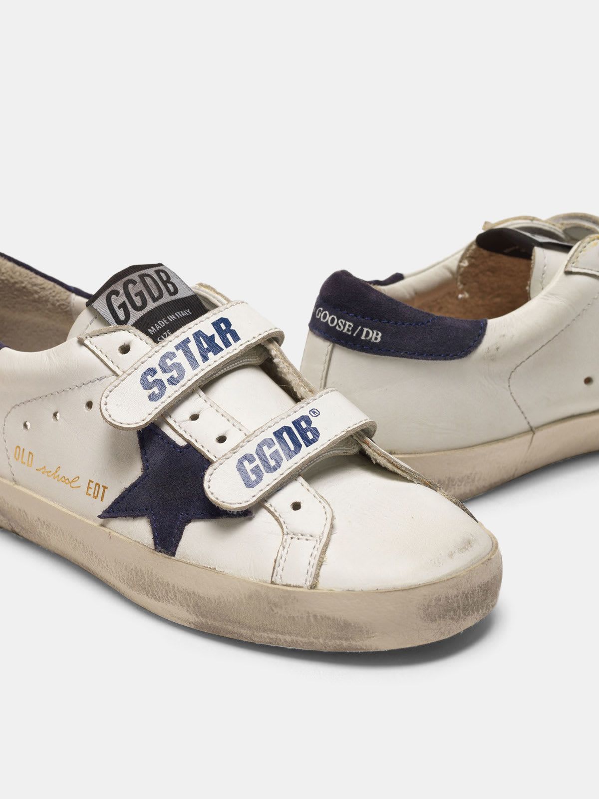Old School sneakers in leather with suede star and heel tab