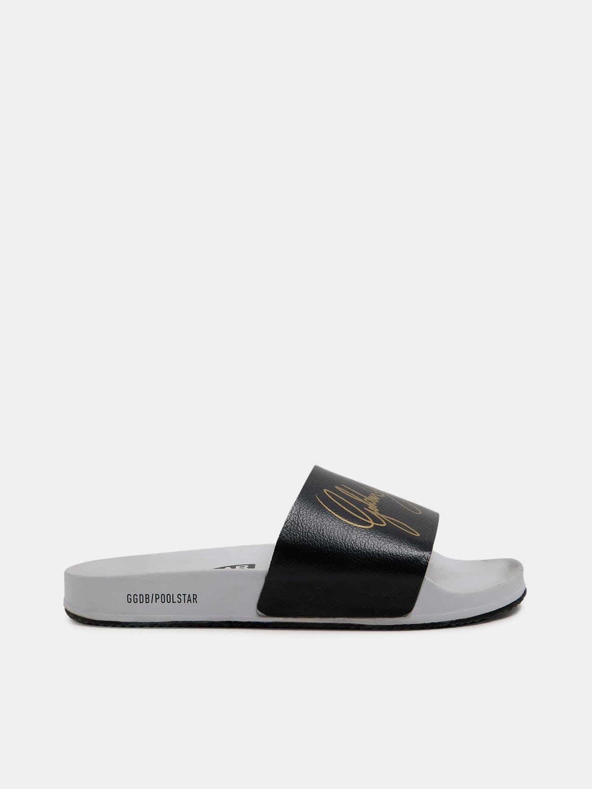 Men??s Poolstars with black strap and gold logo