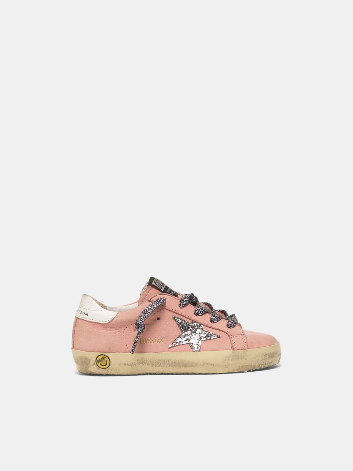Super-Star sneakers in nubuck with glitter star