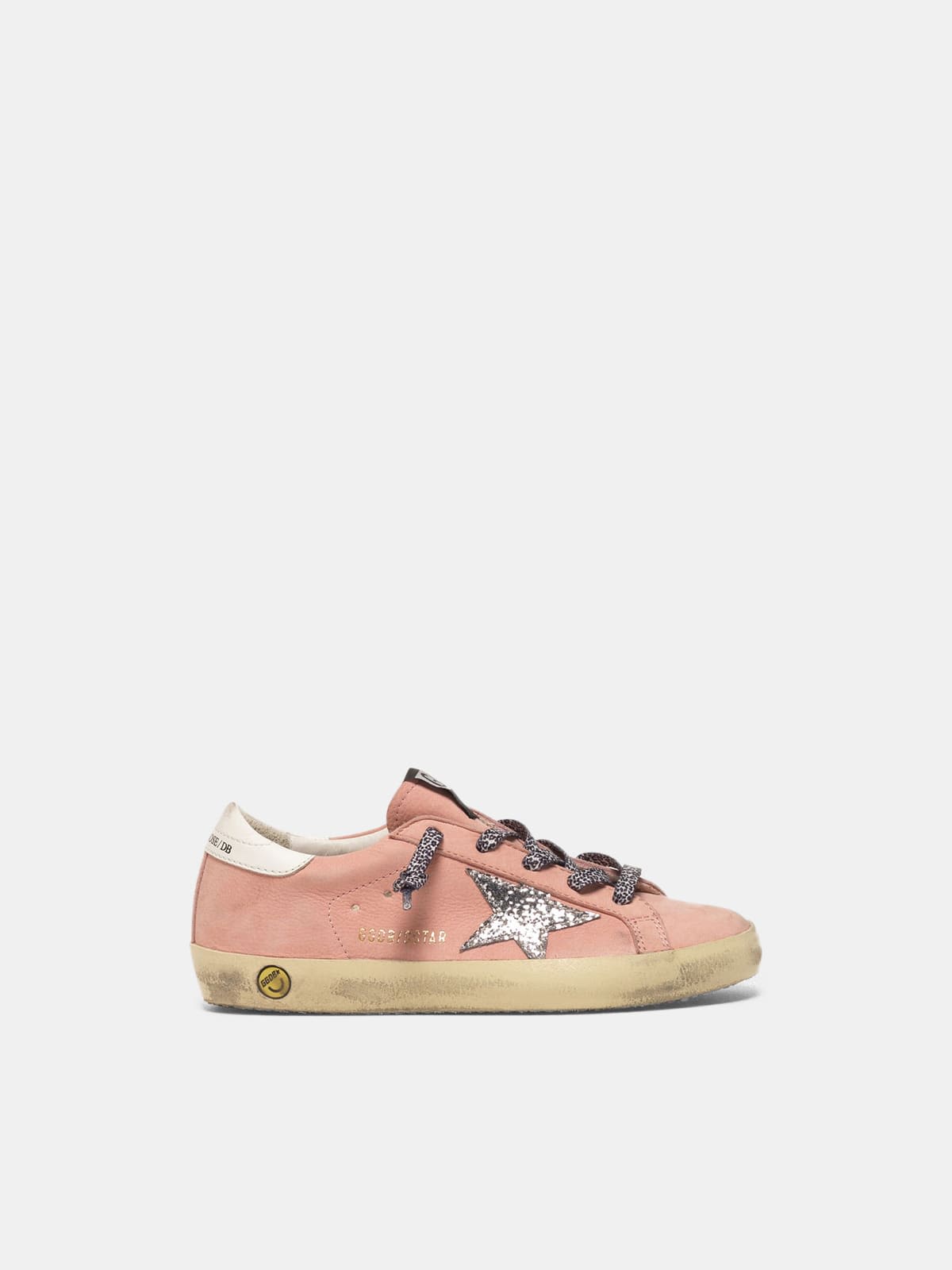 Super-Star sneakers in nubuck with glitter star
