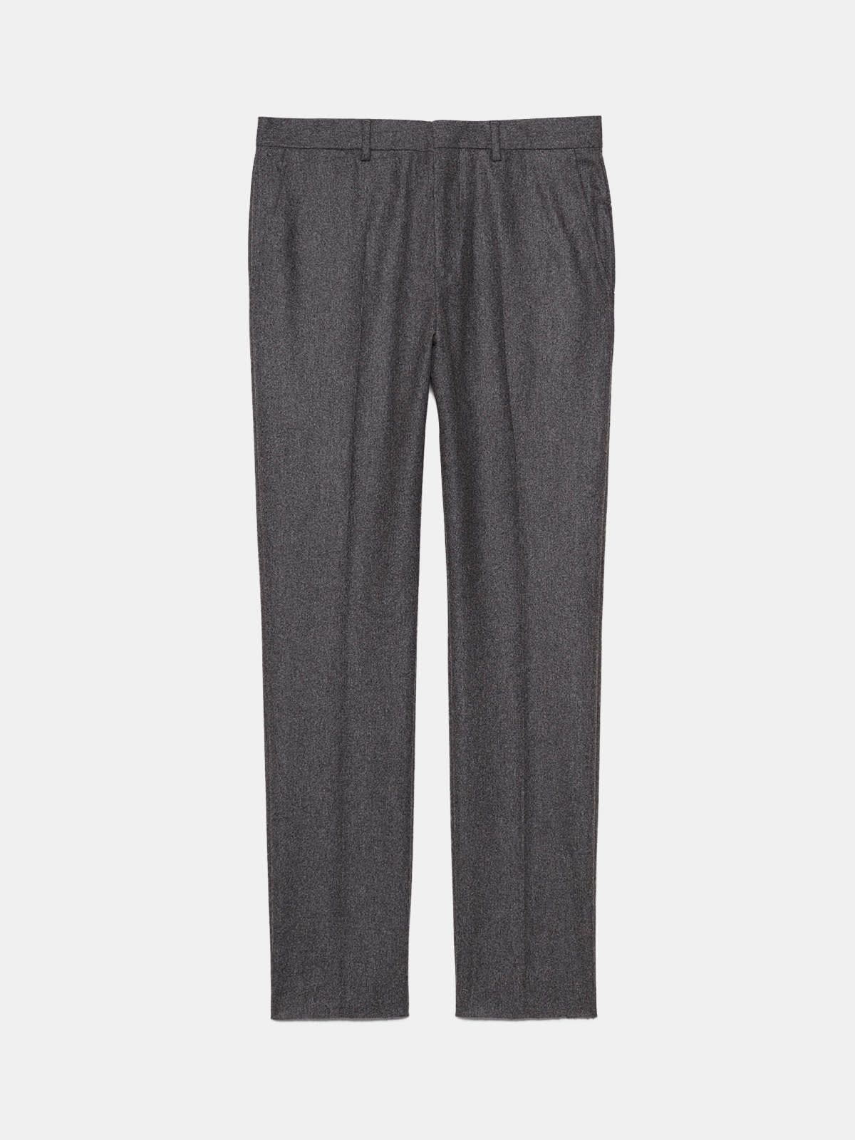 Golden trousers in virgin wool
