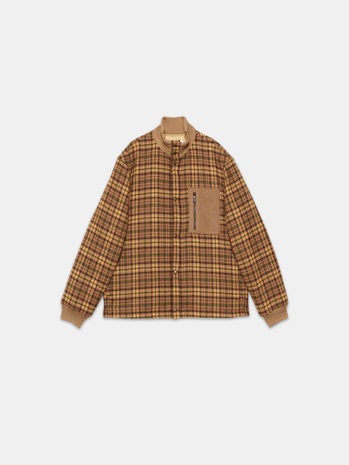 Haru bomber jacket in tweed with patch pocket
