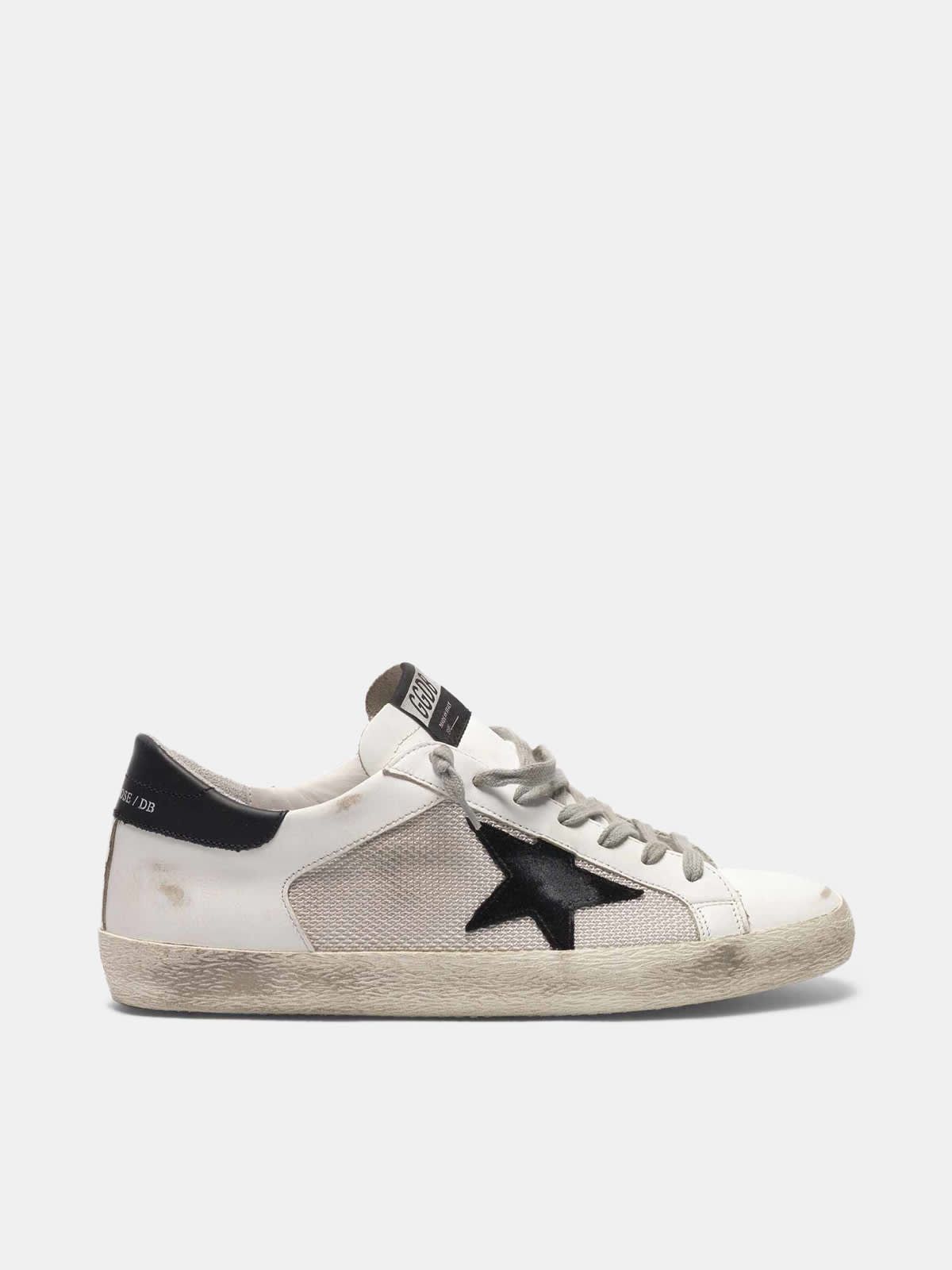 Super-Star sneakers in leather with mesh insert