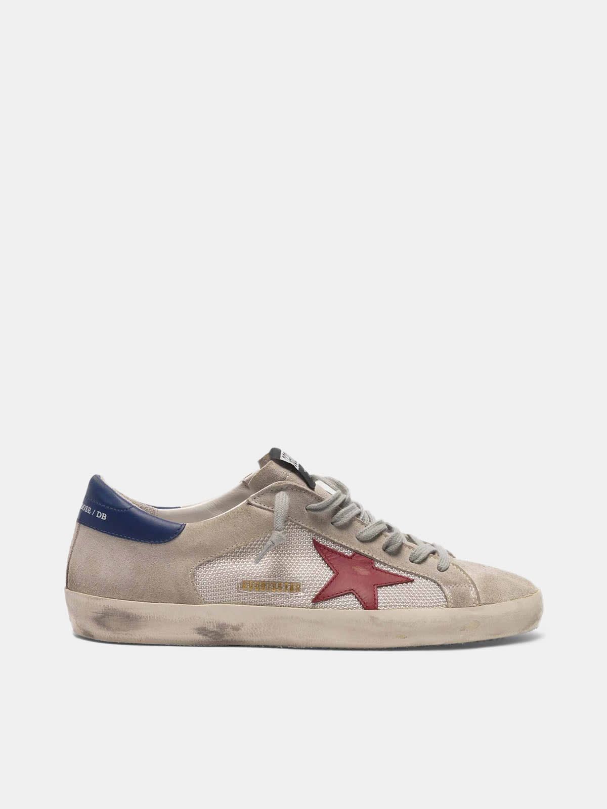 Super-Star sneakers in suede with mesh insert