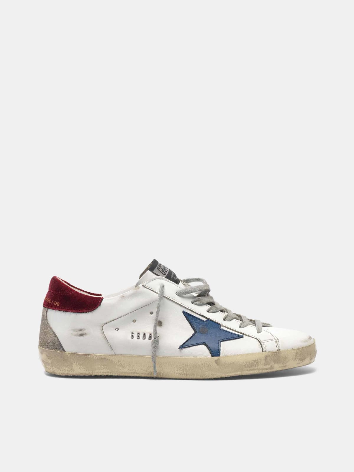 Super-Star sneakers with velvet heel tab and metal stud lettering