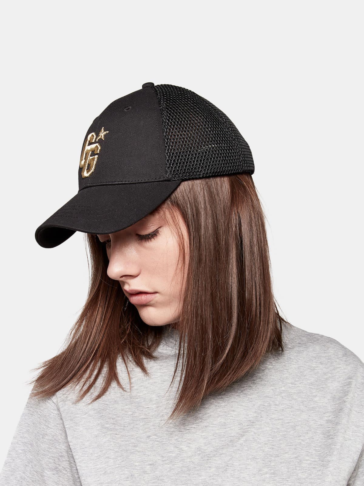 Aki baseball cap with GG embroidery and mesh back