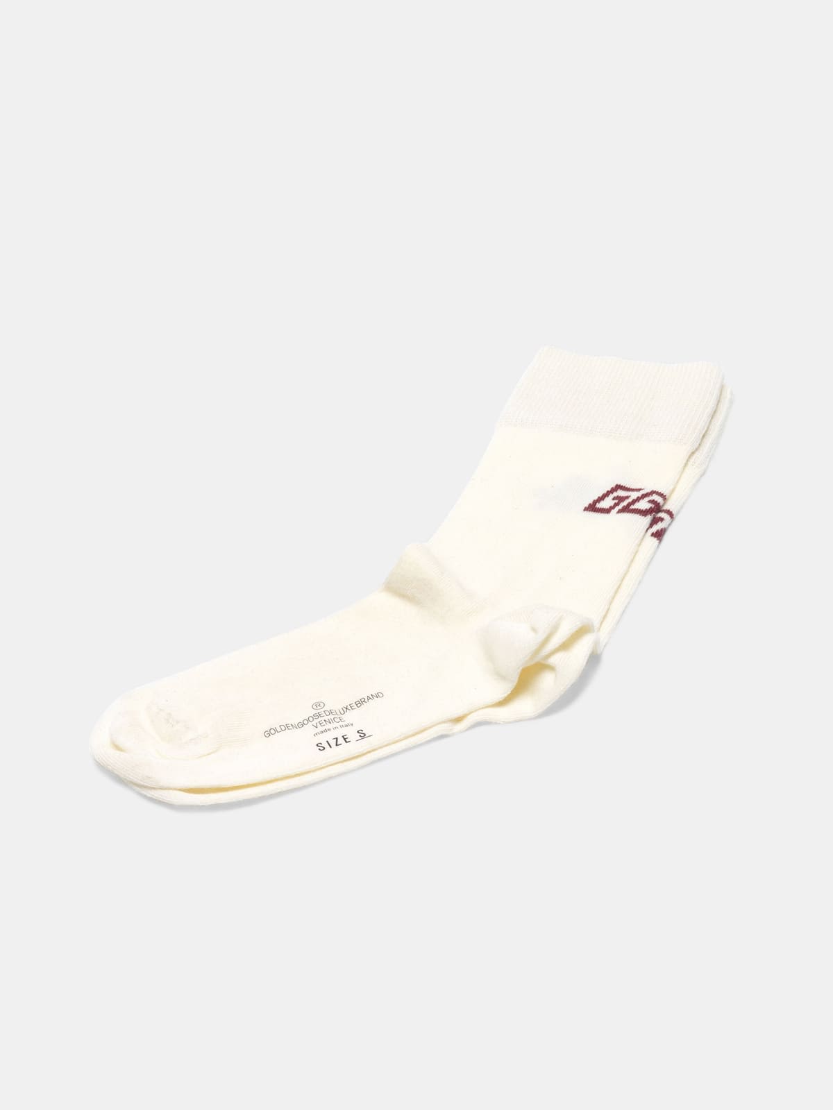 Yui cotton socks with contrasting logo